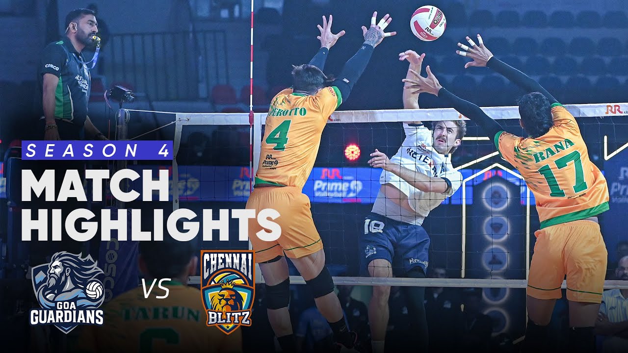 Goa Guardians против Chennai Blitz | Непрерывный экшн | PVL S4
