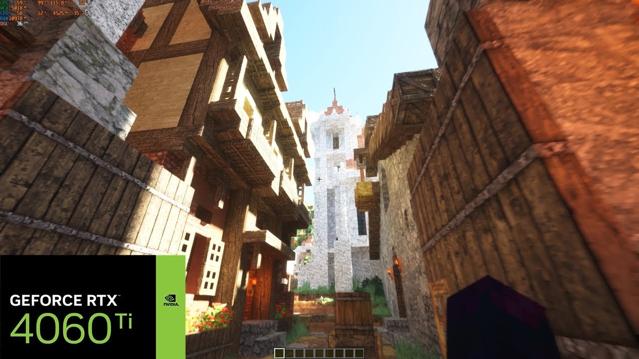 Minecraft PTGI HRR 3/2.1 | RTX 4060 TI | 1440P | Patrix 64X
