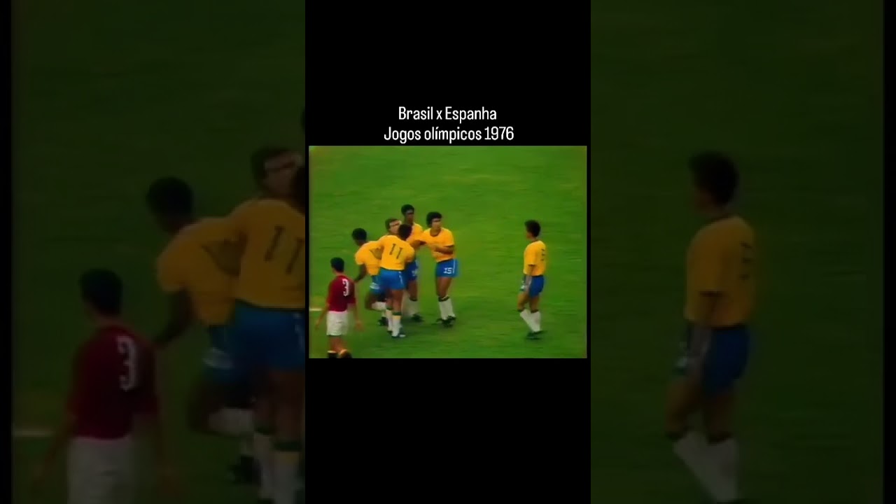 Brazil vs España Montreal 1976 juegos olímpicos. #football#retro#entretenimiento#