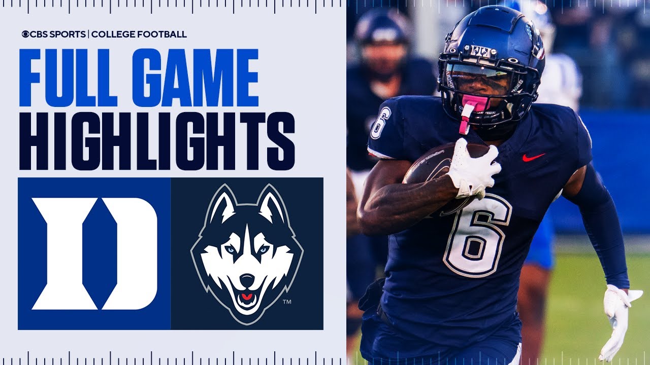 Duke Blue Devils vs UConn Huskies | Full Game Highlights | CBS Sports College Football