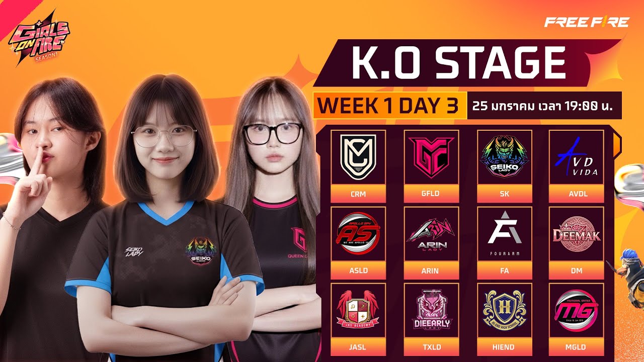 🔴 [TH] Girls On Fire SS1 - BR Knockout Stage Day 3