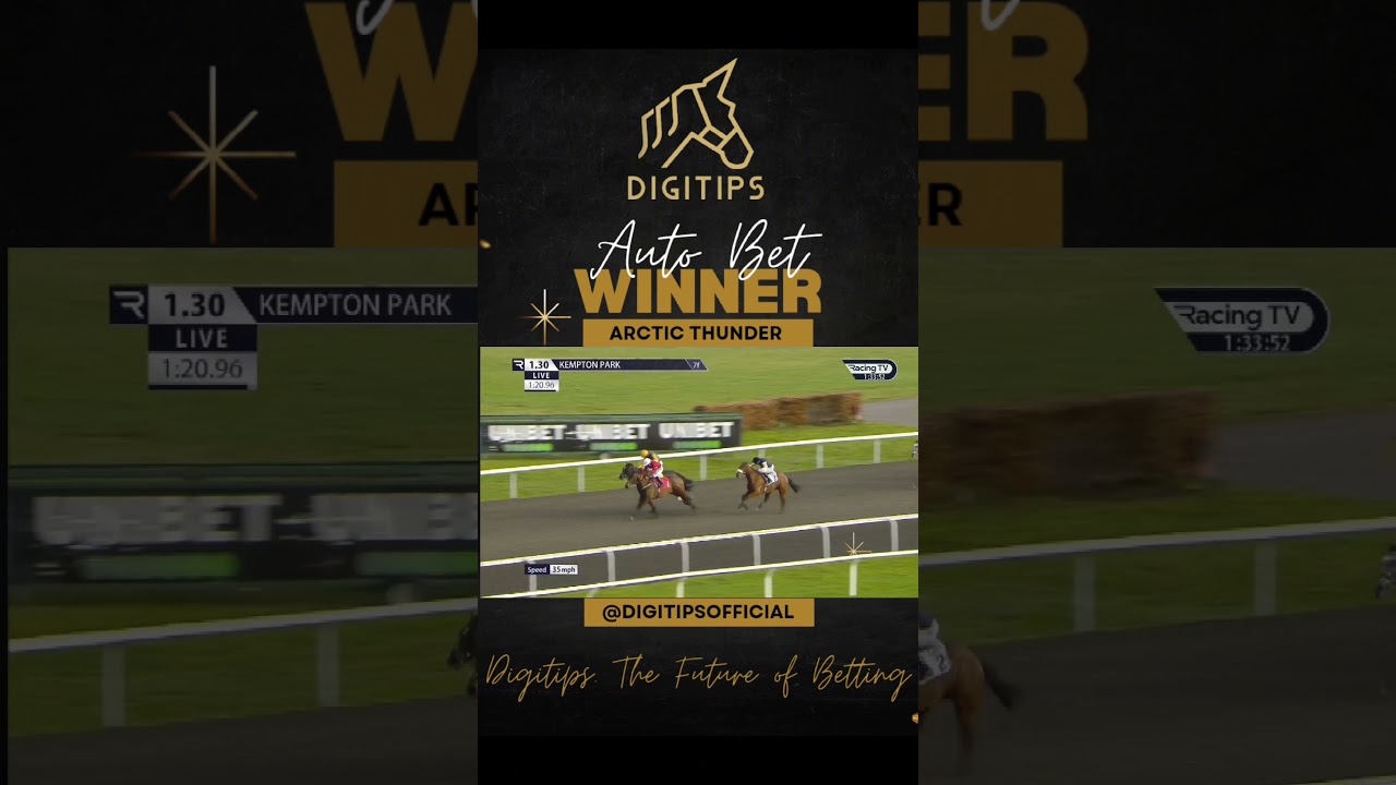 🏆  ARCTIC THUNDER 🏆  WINNER @ Odds of 6.5 🏇 Horse Racing 💰 