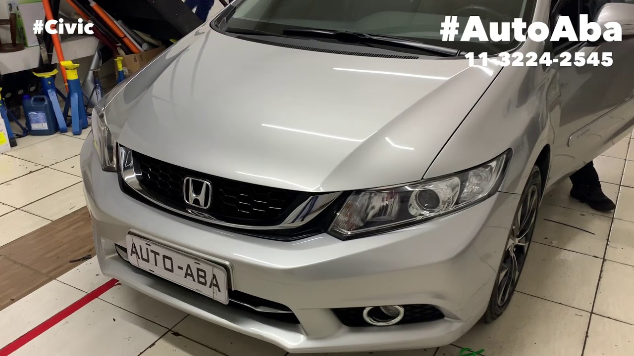 Honda Civic Instalamos Lâmpadas Leds Sensor de Ré e Drl com Setas - AutoABA Acessórios