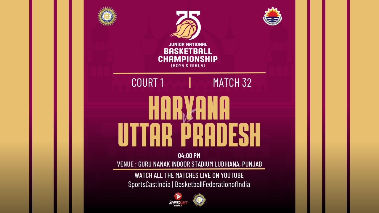 M32 | HARYANA VS UTTAR PRADESH | GIRLS | 75TH JUNIOR NATIONAL BASKETBALL CHAMPIONSHIP 2025