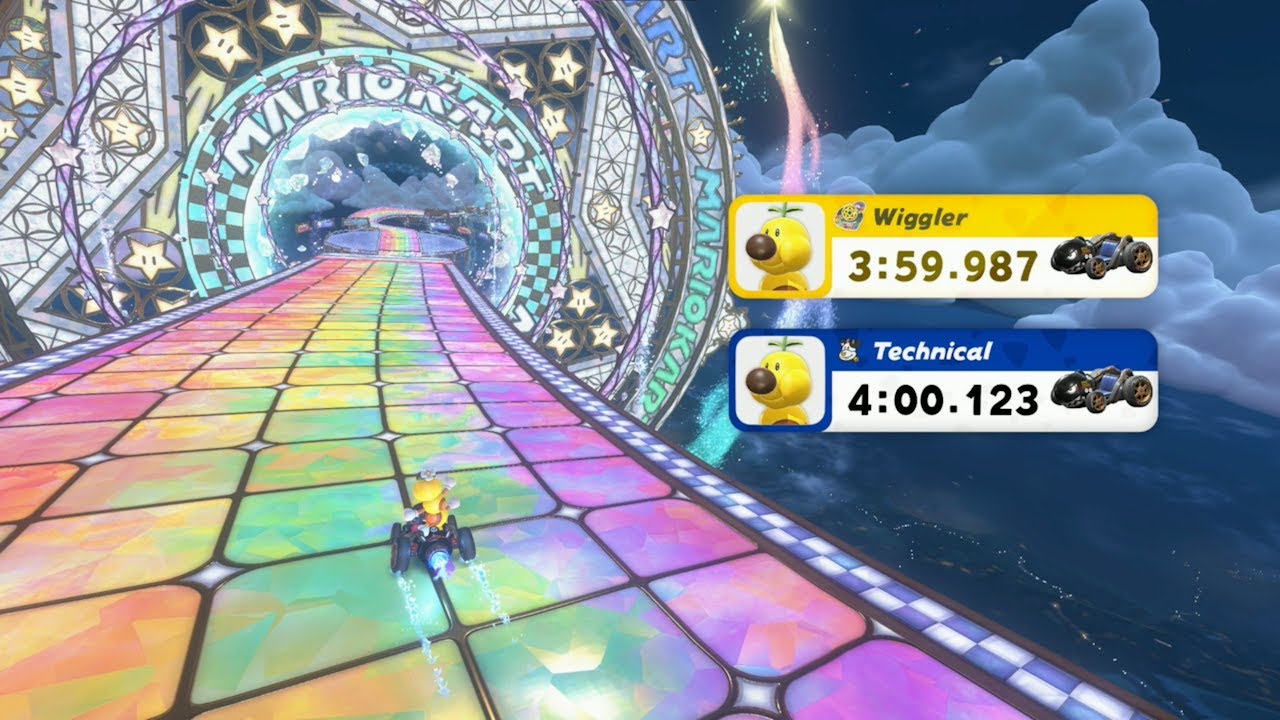 Rainbow Road - 3:59.987 | FIRST SUB-4 | Mario Kart World