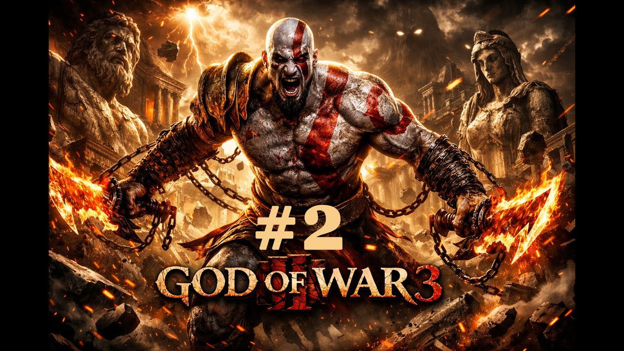 GOD OF WAR III #2 — Gameplay SEM Comentários | A QUEDA DO OLIMPO