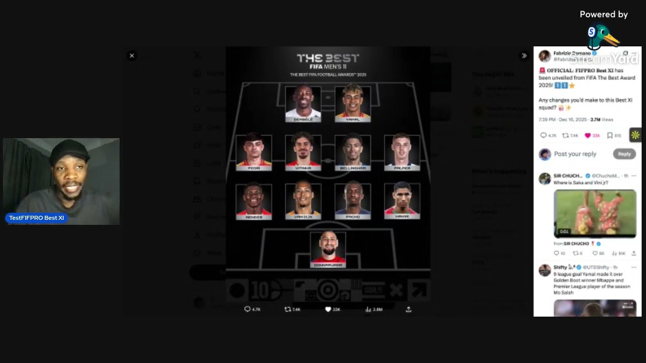 FIFPRO Best XI reaction