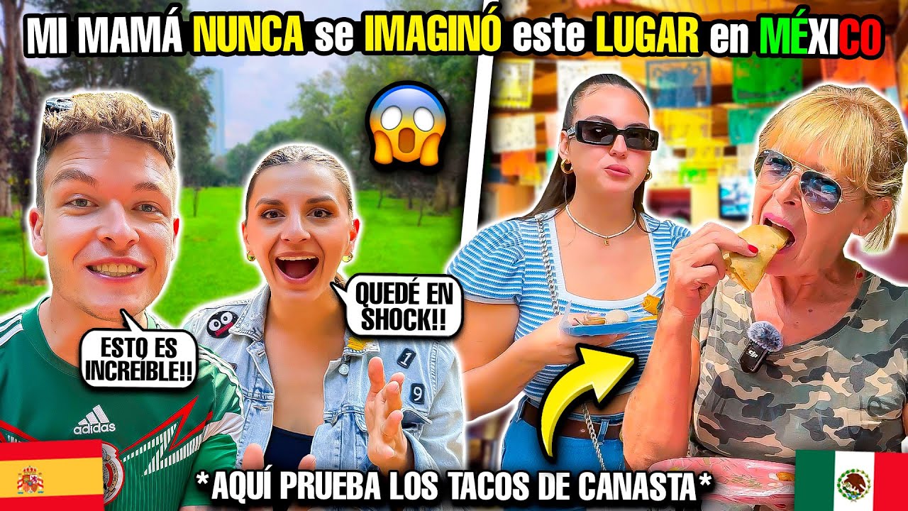 MI MAMÁ NUNCA se IMAGINÓ este LUGAR en MÉXICO😱🇲🇽 **Prueba los tacos de canasta**