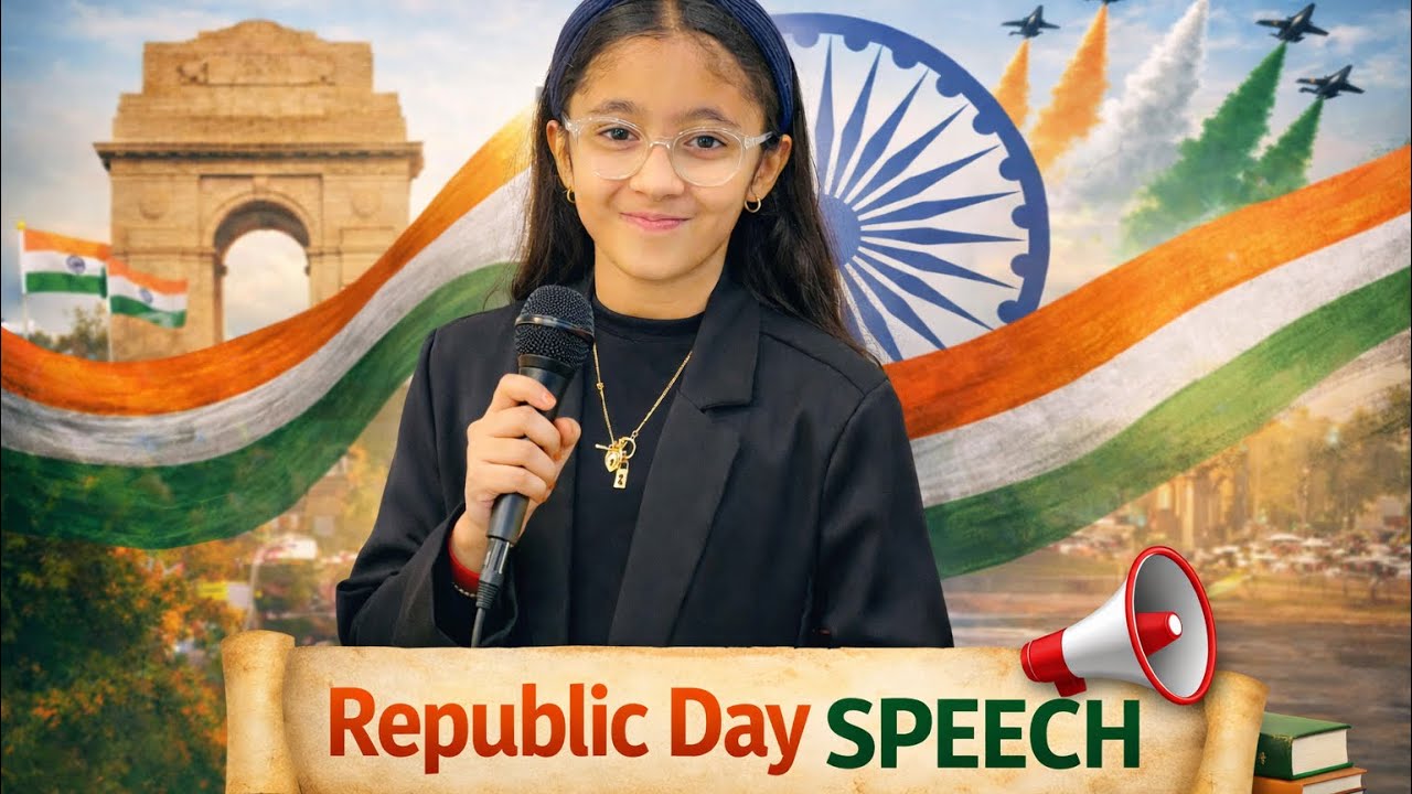 Republic Day Speech in English 2026🎤 Best Speech on Republic Day of India | Short Speech for Kids