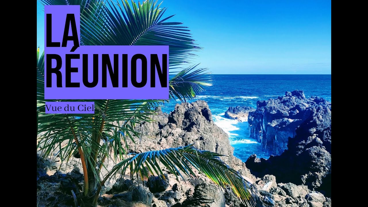 L'ile de la Réunion vue du ciel
