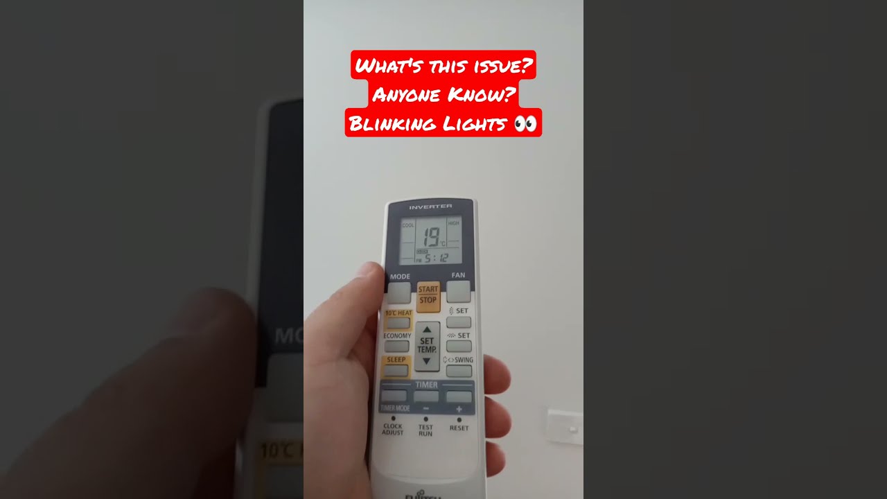 Troubleshooting Fujitsu DC Inverter Air Conditioner: Lights Blinking Issue! Solution Needed!