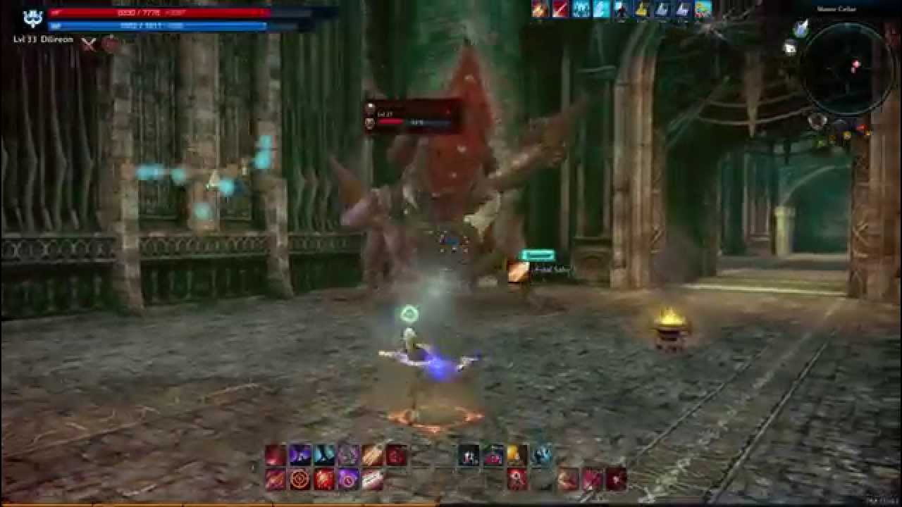 TERA Archer (Лучник) gameplay. Solo Sinestral Manor (Зловещий Особняк)