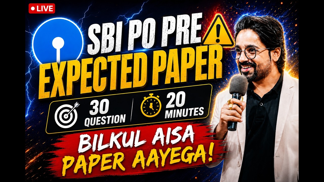 SBI PO Prelims 2026 Reasoning Paper | Best Reasoning Mock for SBI Selection | SBI PO 2026