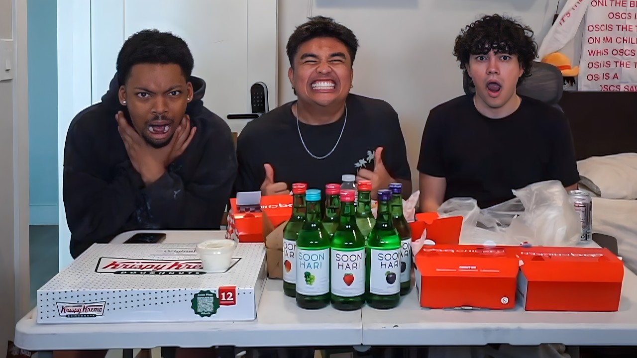 We Tried The VIRAL Soju Mukbang..