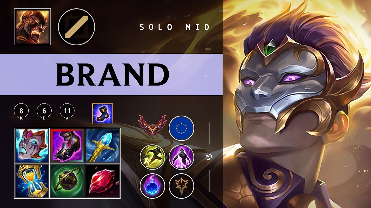 Brand Mid vs Vi - EUW Grandmaster Patch 26.05