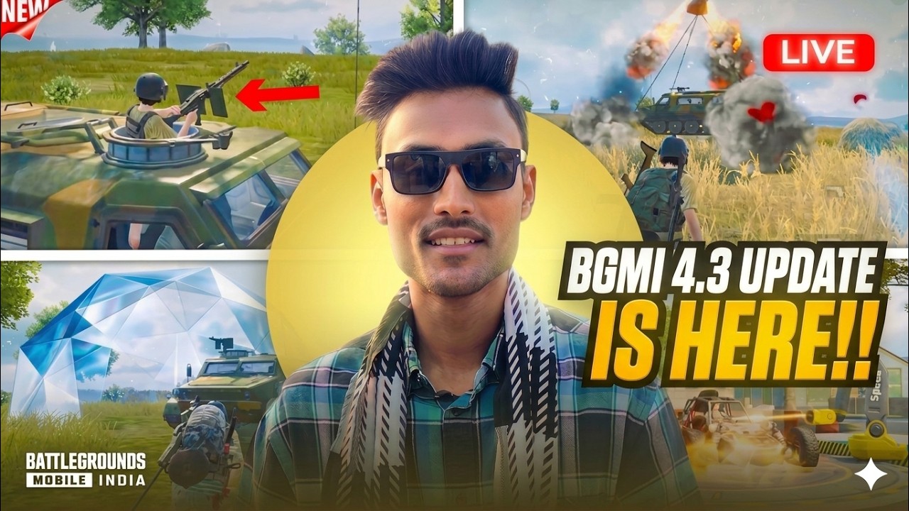 BGMI LIVE💚I NEW 4.3 UPDATE IS HERE DOSTO☠️ I KAB HOGA 300K SUBS BHAI LOG @LoLzZzGaming ❤️