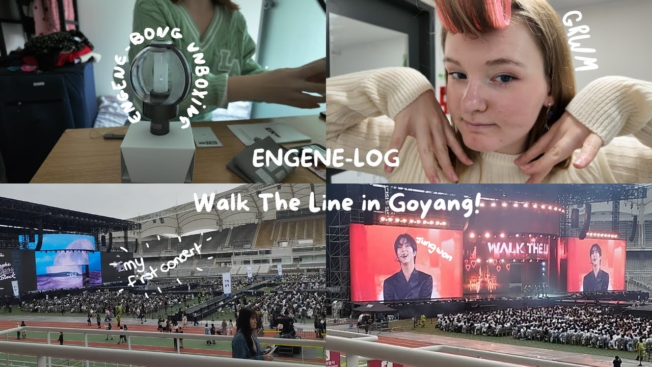 [ENG SUB] ENGENE-loG - ENHYPEN Walk The Line in Goyang!! 🌼premier concert, premier lightstick🌼