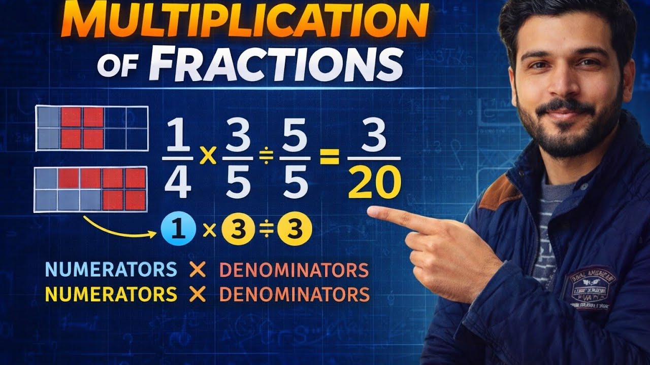 🧠 Concept-Based / Educator StyleMultiplication of Fractions Explained Visually... 