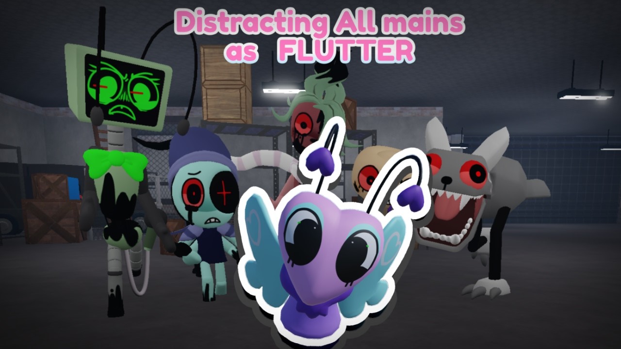 Distracting ALL MAINS AS FLUTTER ❗❗ 🦋🏆 | Dandy's World: WORLD RECORD 🌟
