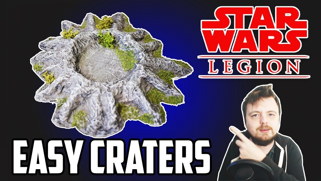 Cheap, Quick & Easy CRATERS - Star Wars Legion - Terrain Tutorial