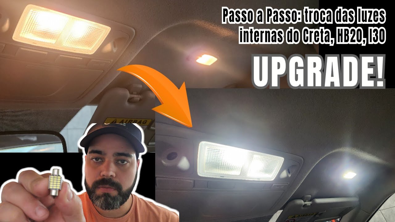 Como Trocar as Luzes Internas do Creta por LED, também para HB20 e i30 – Tutorial Completo!