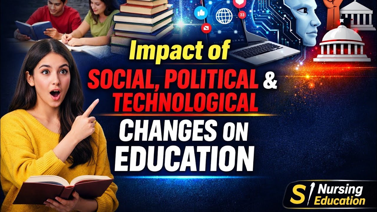 MSC Nursing 1st year l Impact of Social, Political and Technological Changes on Education | 