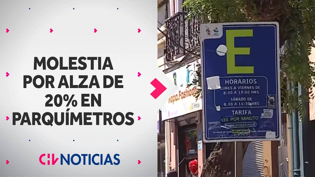 Molestia por alza de tarifas de parquímetros en Valparaíso: Hasta $18 mil por estacionarse