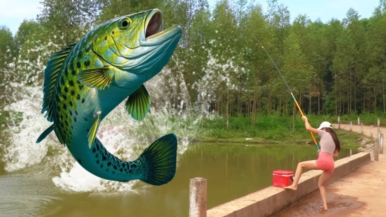 幫表妹報「濕身」之仇，美女和表妹在天價魚池釣石斑魚，釣魚居然不用釣竿！ 【女釣友微微】#釣魚 #fishing #drama #funny
