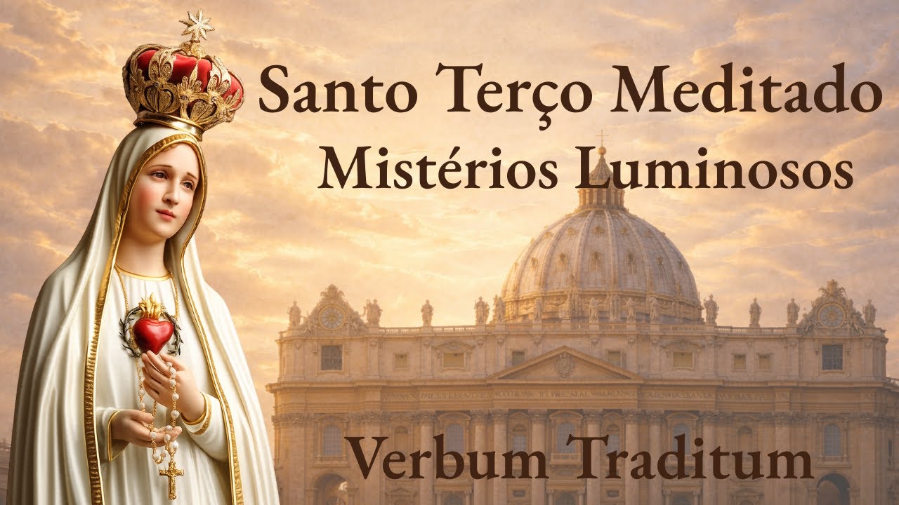 Santo Terço Meditado | Mistérios Luminosos | Belíssimas imagens | Quinta-Feira