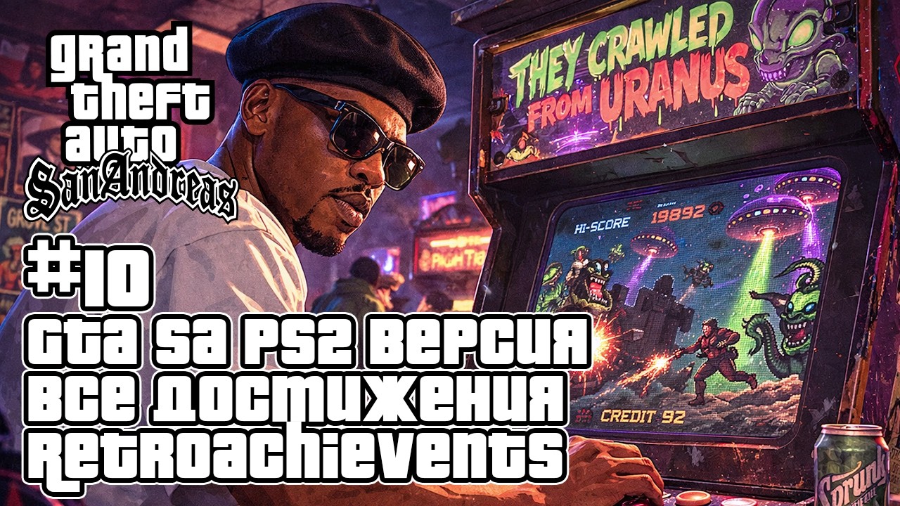 GTA San Andreas (PS2 Эмулятор) на 100% + все достижения RetroAchievements — Стрим #10