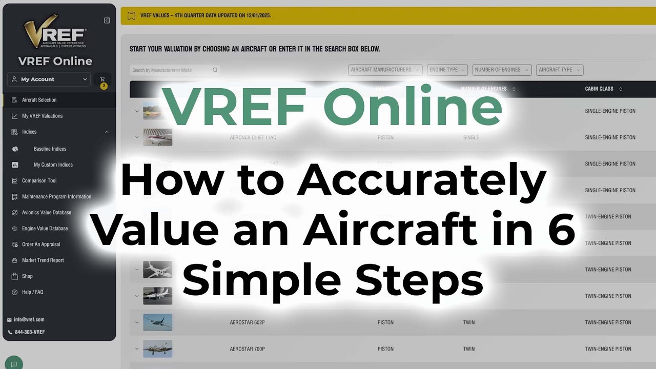 VREF Online: How to Accurately Value an Aircraft in 6 Simple Steps ✈️