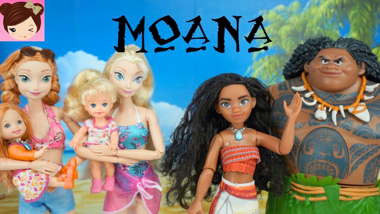 Disney Moana Saves Frozen Annas Baby - Moana Doll Episode
