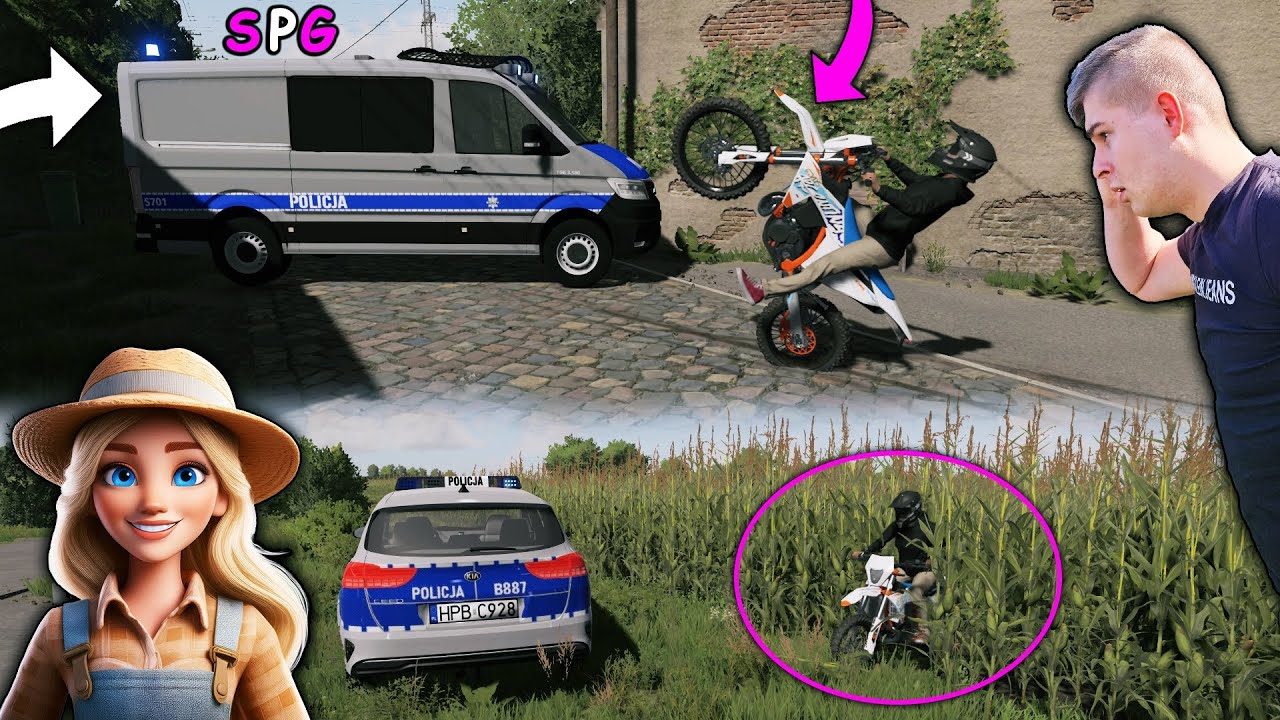 TĄ UCIECZKĘ ZAPAMIĘTAM NA DŁUGO😱 POLICJA ZABLOKOWAŁA DROGI NA WSI😮 WYKIWAŁAM POLICJĘ ...😂 ➡︎SPG⬅︎86