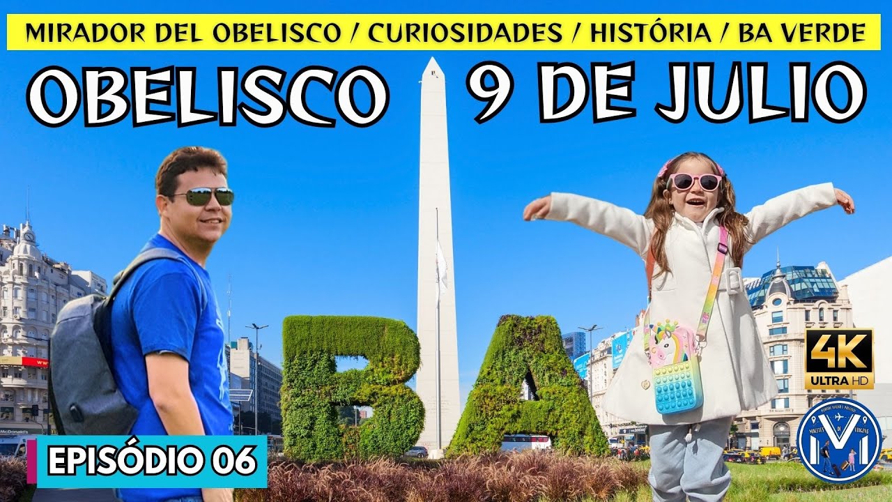 🚶 EXPLORANDO O OBELISCO DE BUENOS AIRES E A AVENIDA MAIS LARGA DO MUNDO! 🇦🇷✨VEM VIAJAR CONOSCO! ✈️