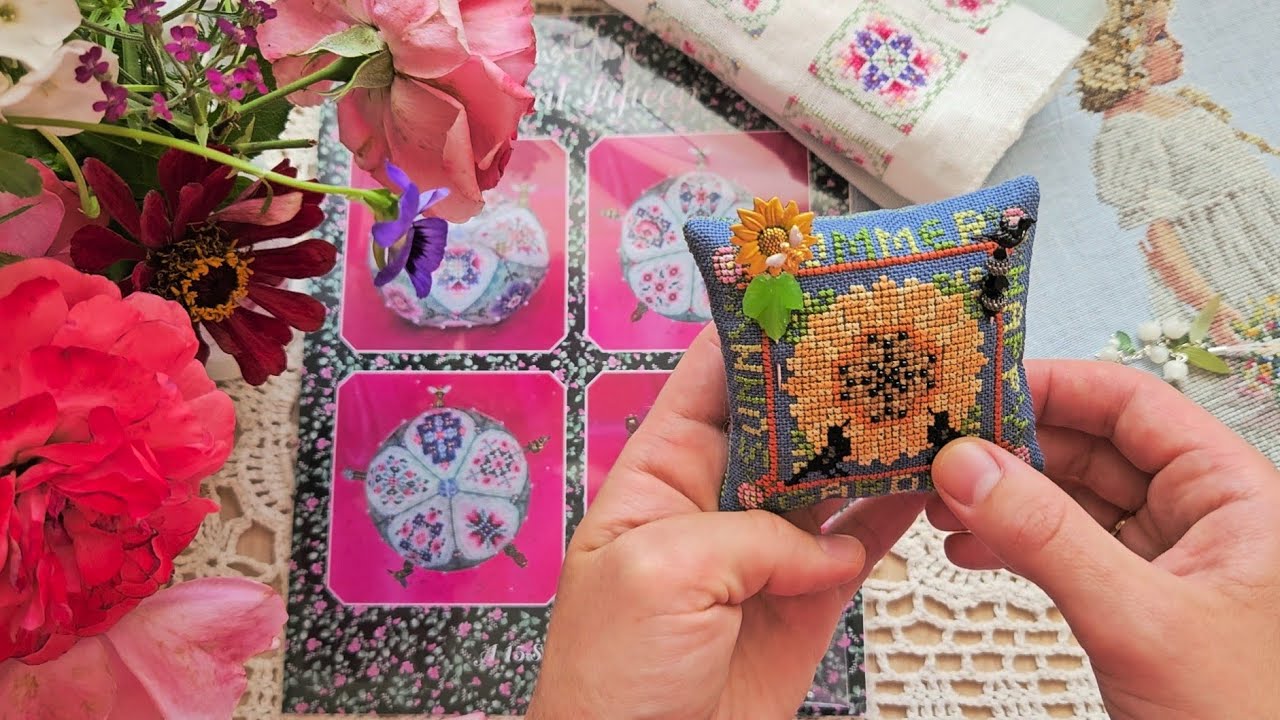 Вышивальный июльский Влог🌻 Подарки, покупки 🍓🍓🍓