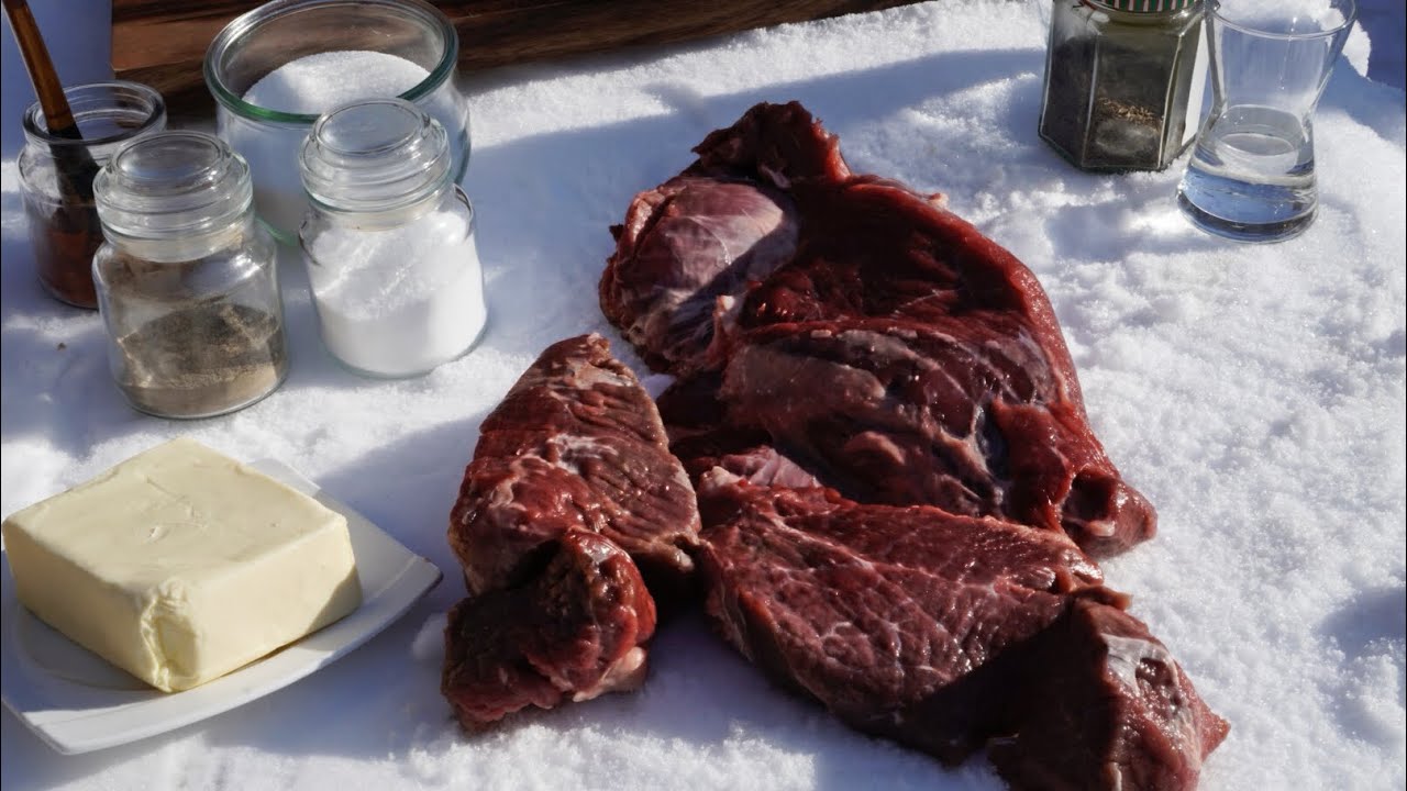 Kazan bei -10 °C 🥶! Wir machen Fleisch nach Kreml Art (zergeht auf der Zunge)