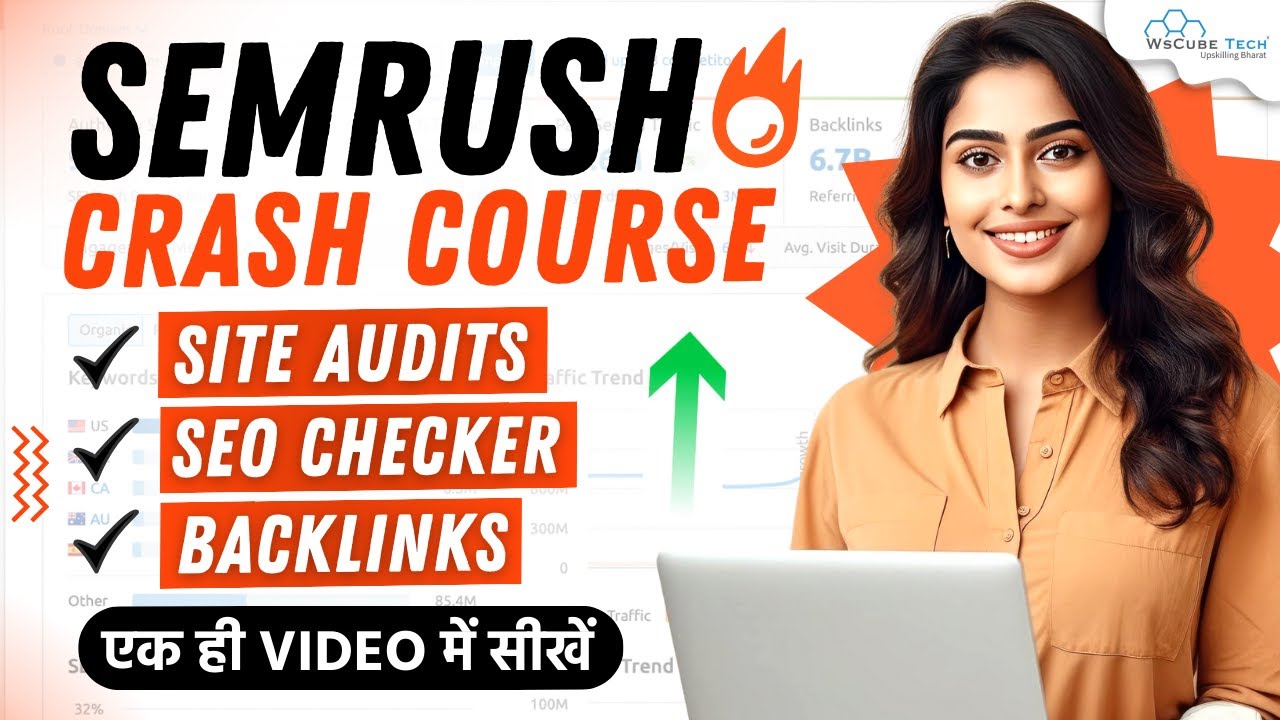 FREE - SEMRUSH Tutorial for Beginners (2024) | How to do Keyword Research & Site Audit - Full Course