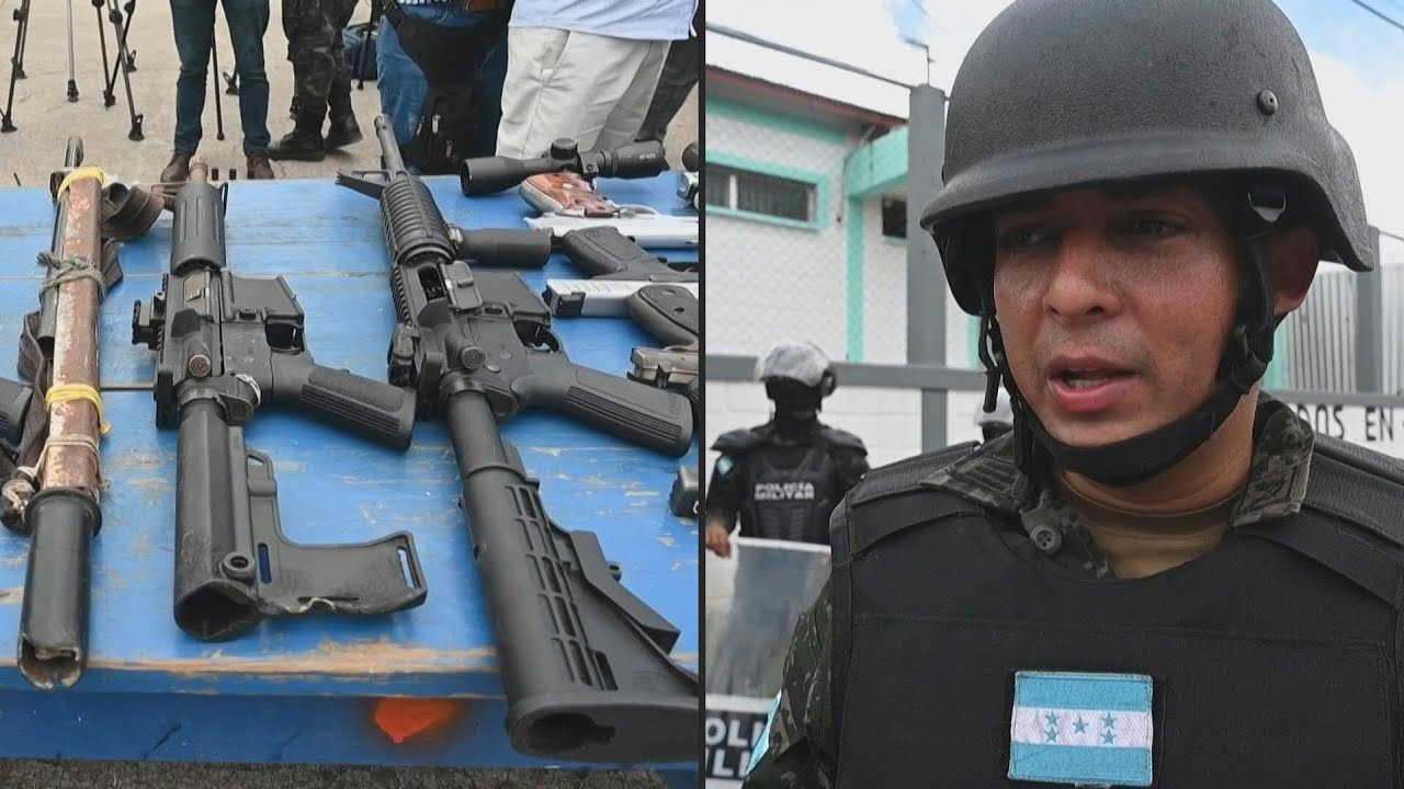 Decomisan arsenal de armas a pandilleros en cárceles de Honduras | AFP