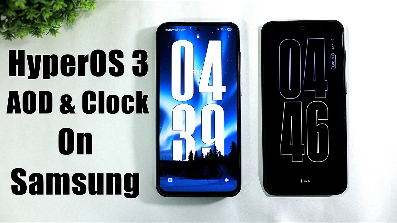 Enable This New AOD Vertical Clock On Samsung One UI 8 | HyperOS 3 AOD Clock On Any Samsung Device