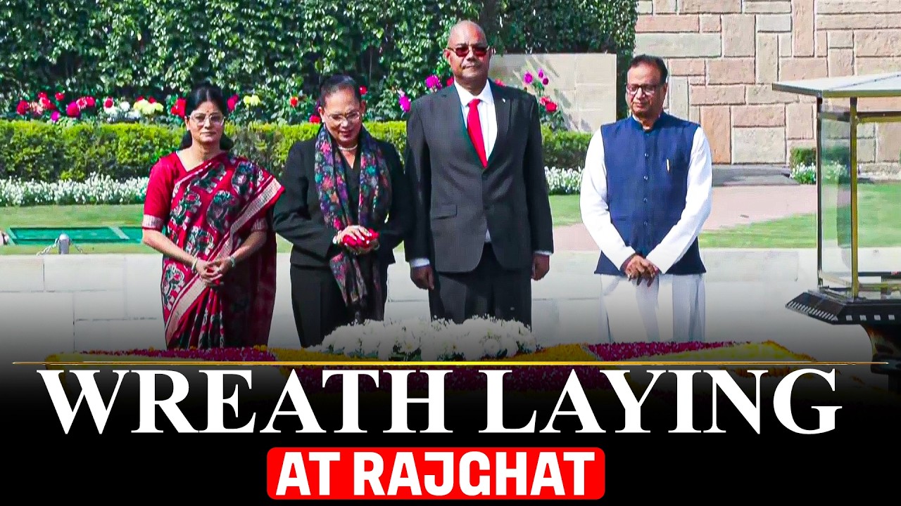 WATCH LIVE: Seychelles President Dr Patrick Herminie lays wreath at Rajghat | India