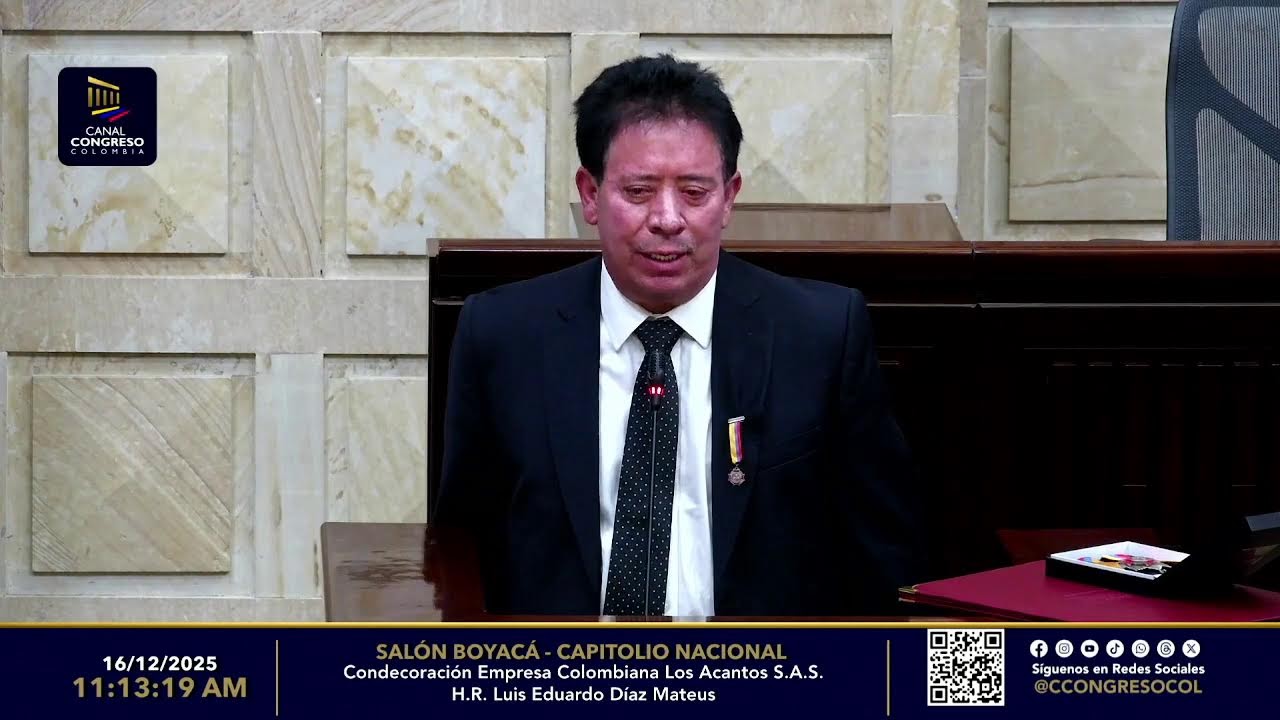 CONDECORACIÓN - COMERCIALIZADORA LOS ACANTOS S.A.S. - H.R LUIS EDUARDO DÍAZ MATEUS 16-12-2025