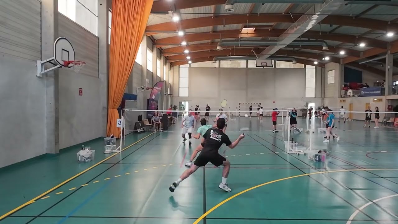 Nina Alexis vs Aude Ludovic 1er match de poule - 14ème Volant des papes