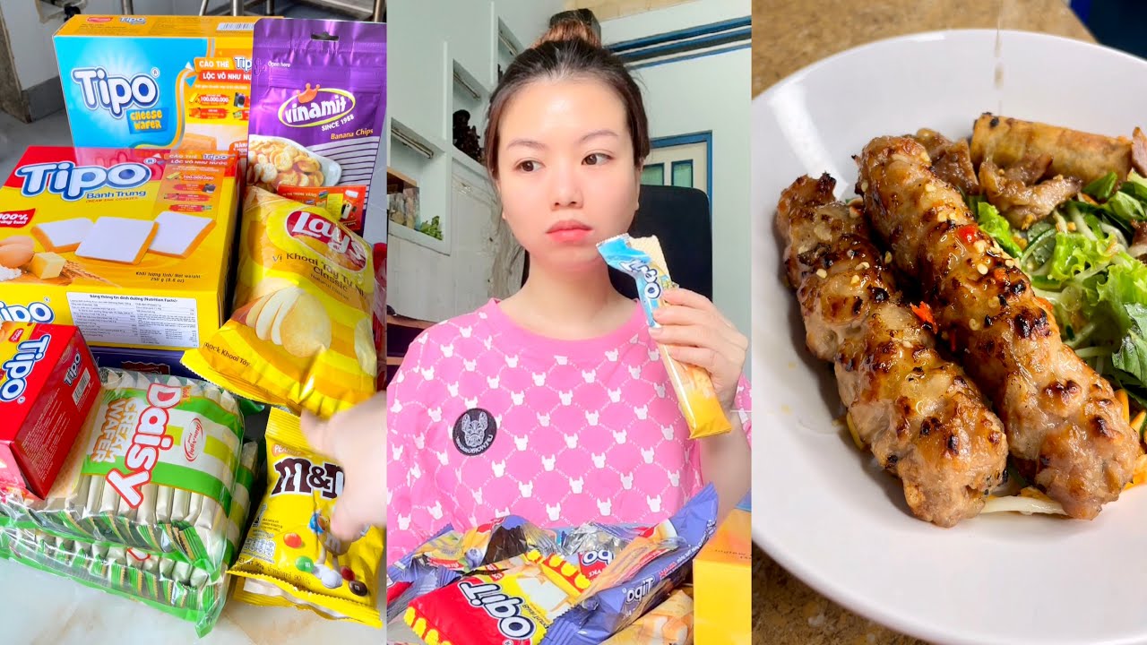 Bún thịt nem nướng siêu dính 😋 | KIMKHÁNHNÈ Vitaminkk