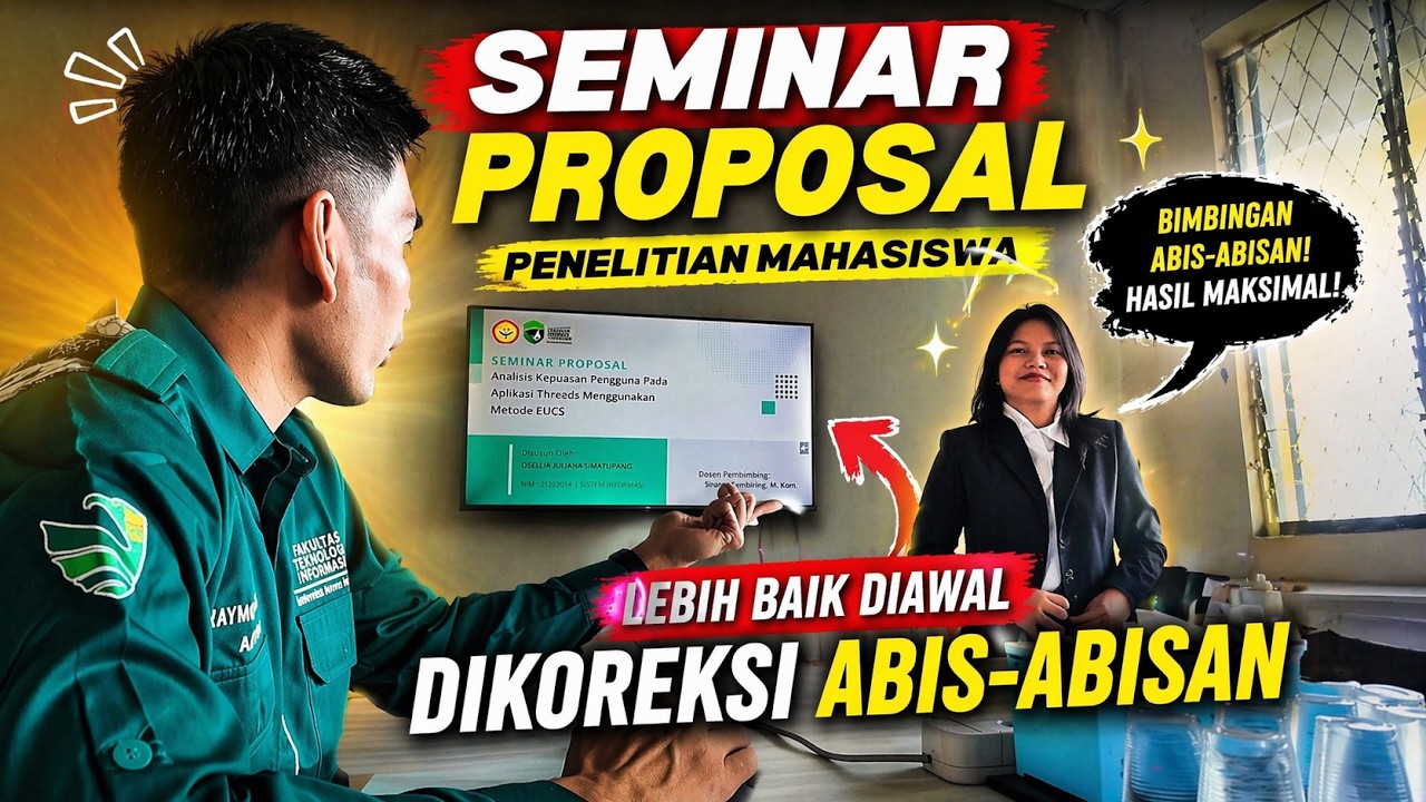 Sidang Seminar Skripsi Mahasiswa!! Pertanyaannya Banyak Sekali,Semua tanyakan, Koreksi abis-abisan