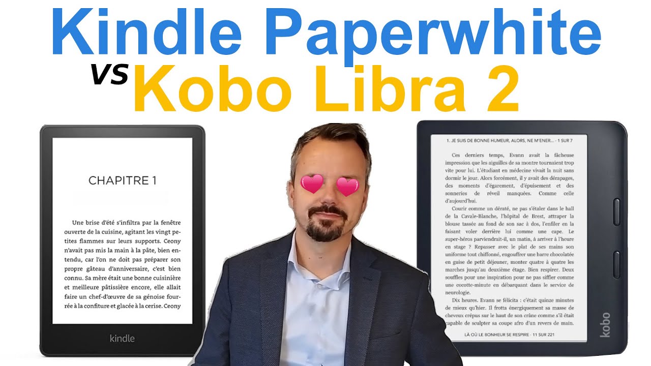 Kindle Paperwhite vs Kobo Libra 2 (comparatif)