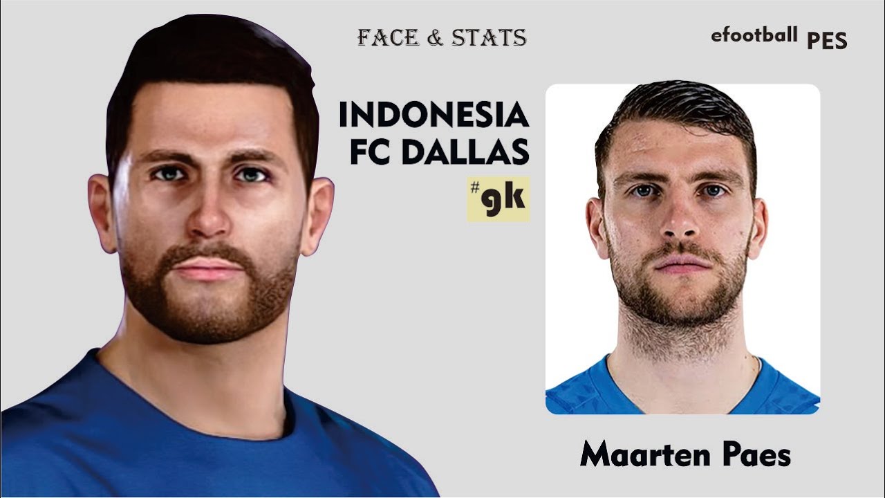Maarten Paes FACE & STATS eFootball PES 2021 2020