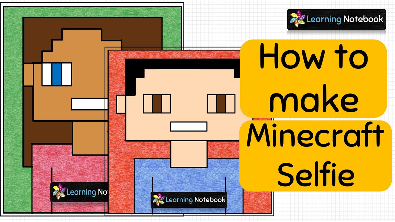 Minecraft Selfie Maths art project