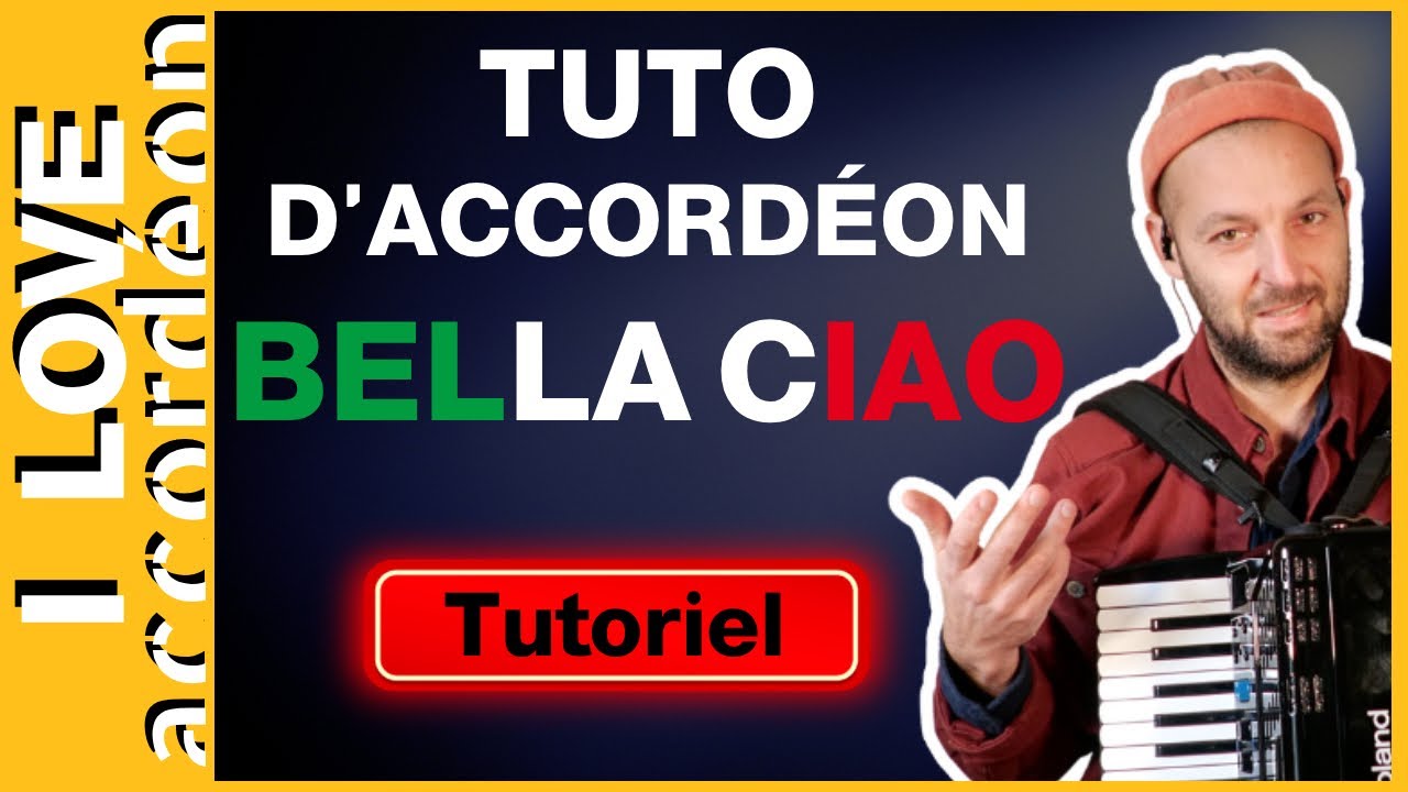 Tuto FACILE à l'Accordéon - BELLA CIAO - Chanson pour débutants