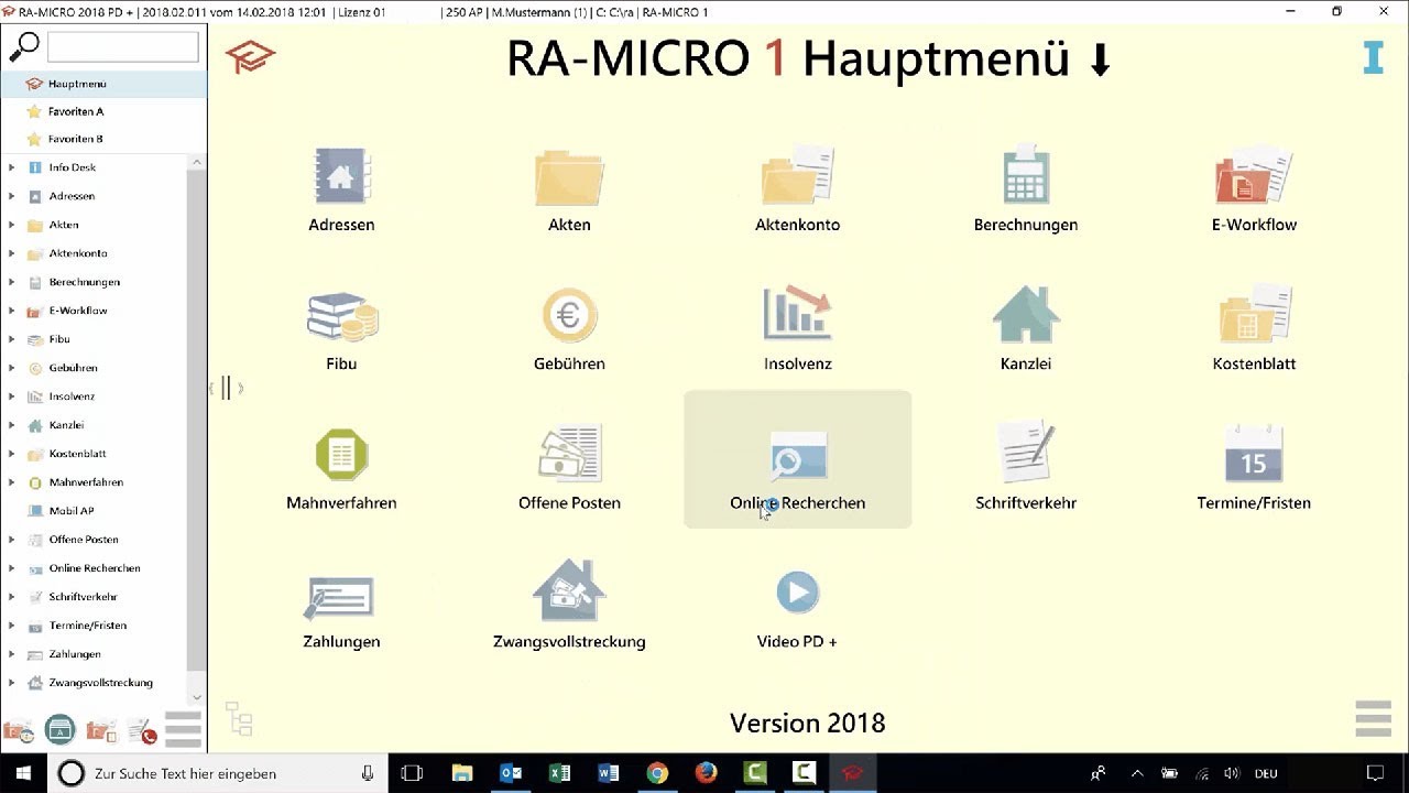 Erste Schritte mit der kostenlosen Kanzleisoftware RA-MICRO 1