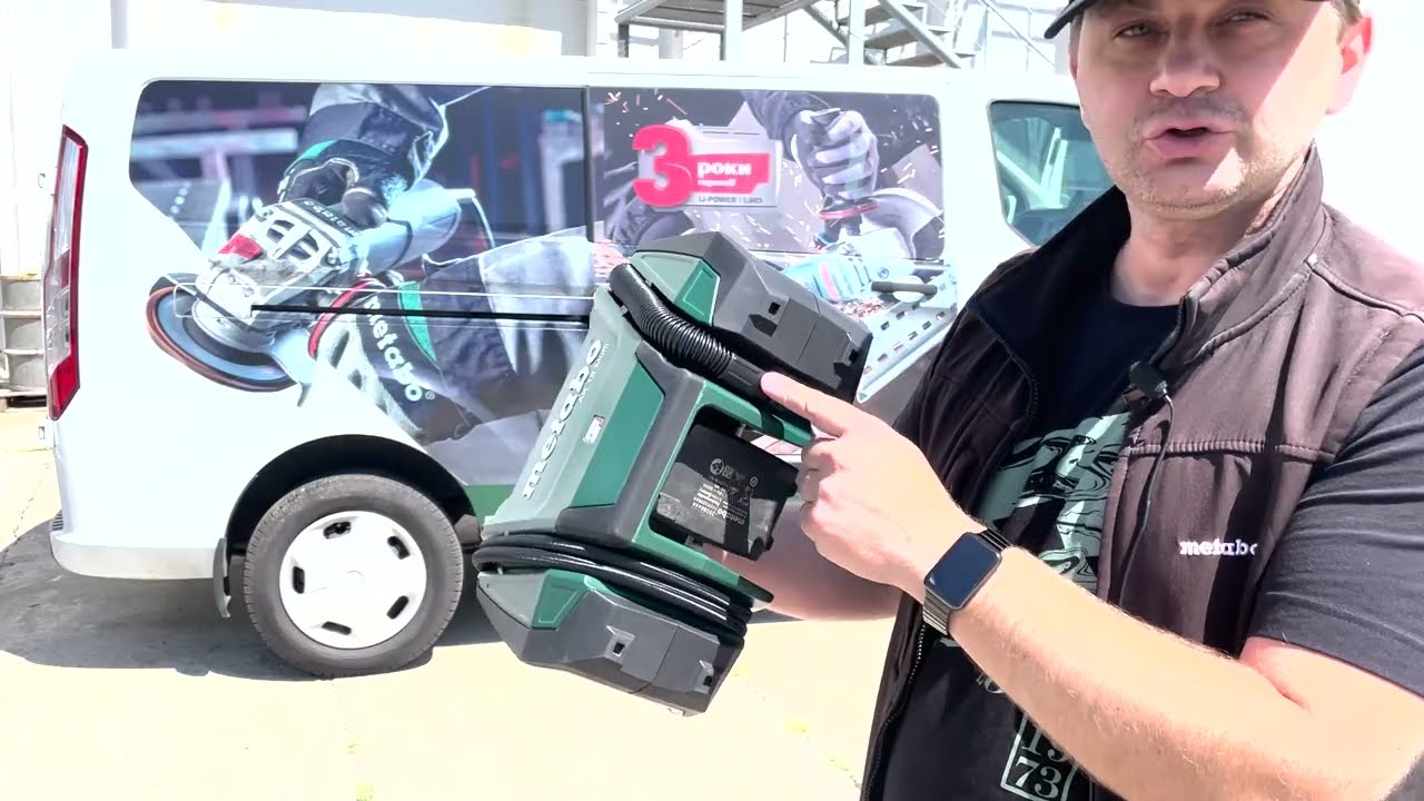 Баготофункціональний автономний автомобільний компресор та насос metabo AK 18 Multi